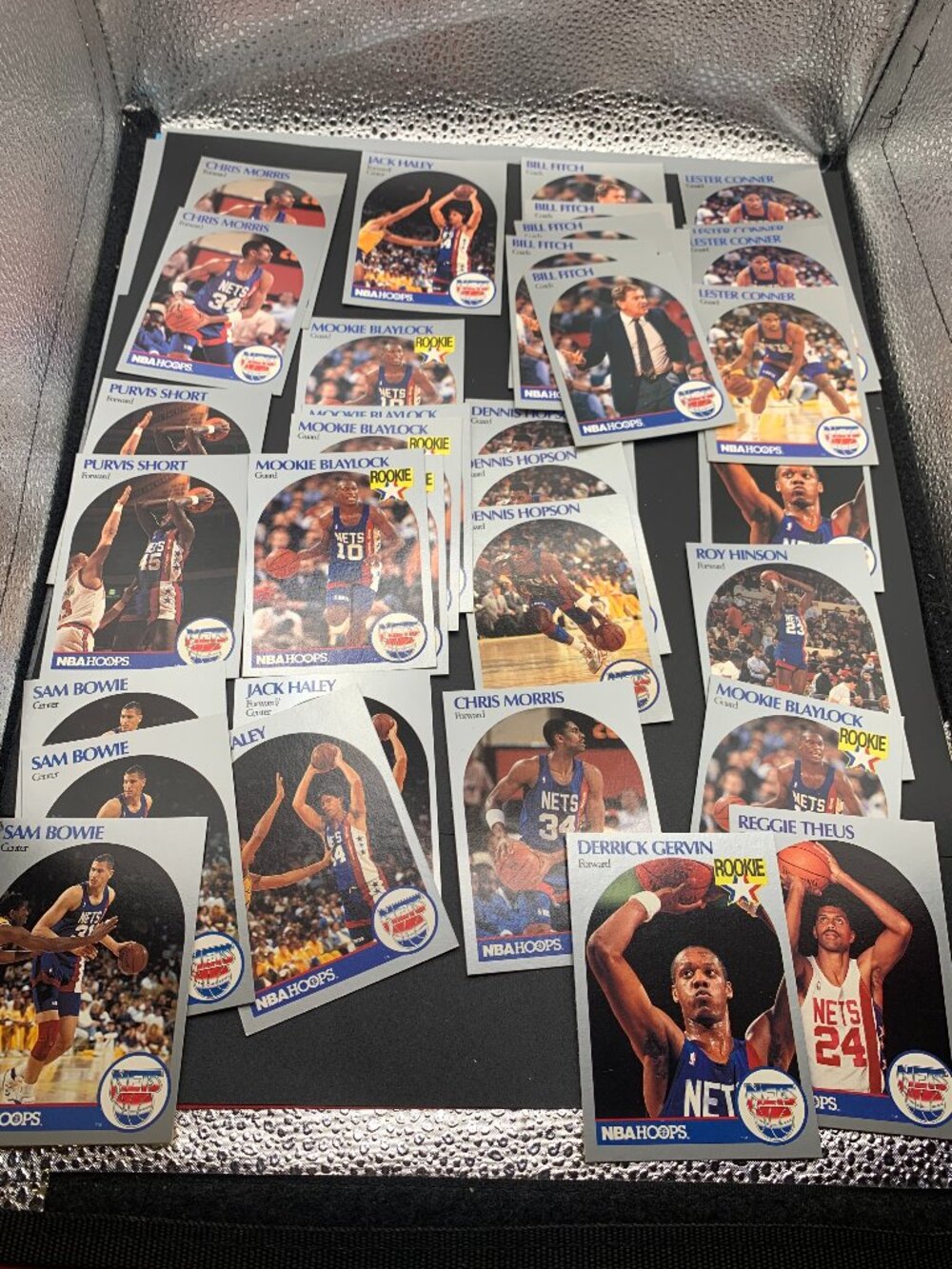 35ct 1990 NBA Hoops Nets Basketball Trading Cards SELLING AS IS